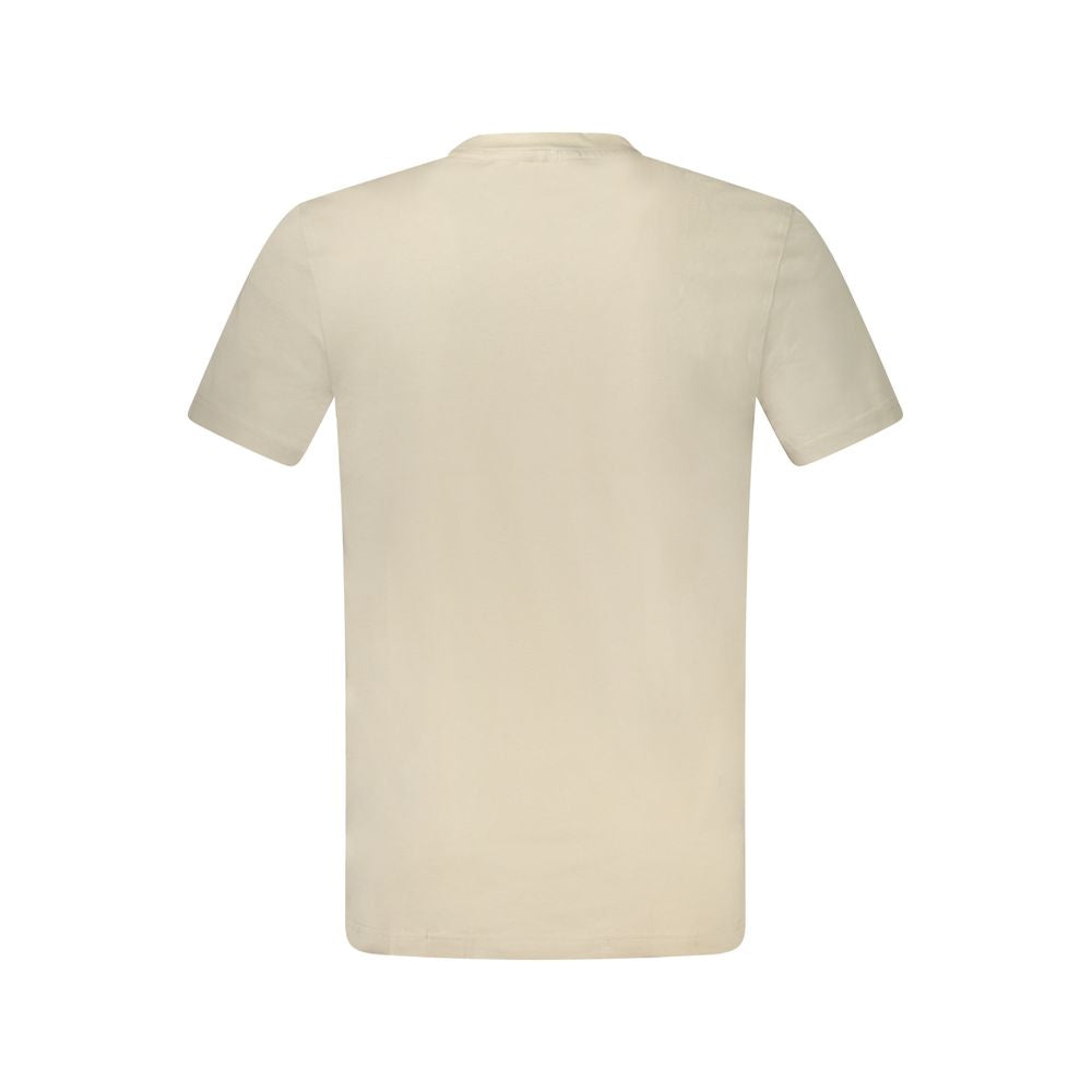 Beige Cotton Men's T-Shirt