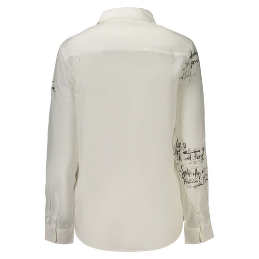 White Cotton Women's Shirt