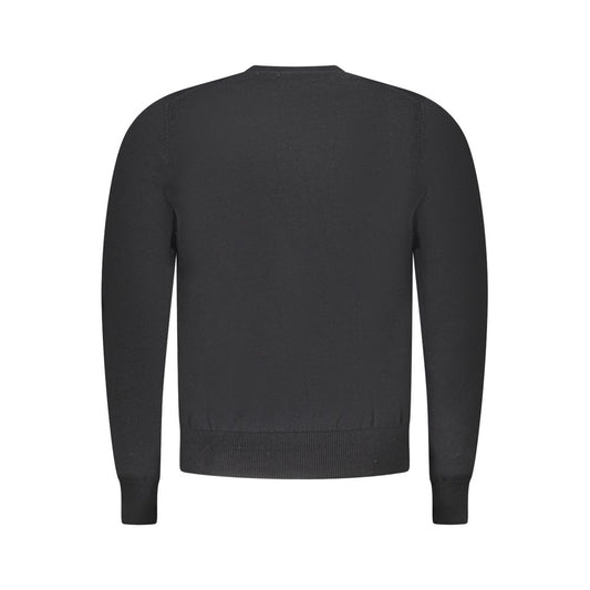 Black Fabric Men's Sweater