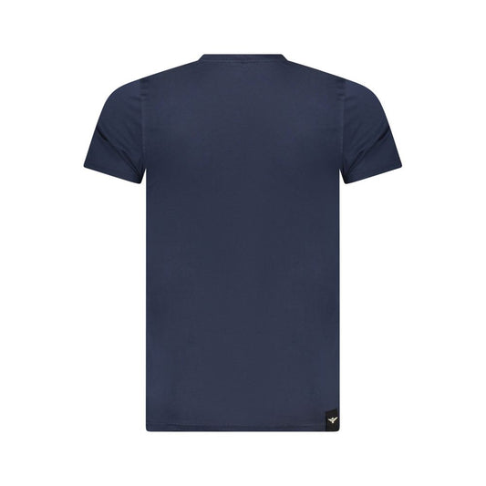 Blue Cotton Men's T-Shirt