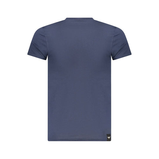 Blue Cotton Men's T-Shirt