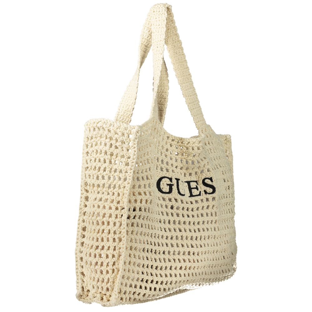 Beige Cotton Handbag