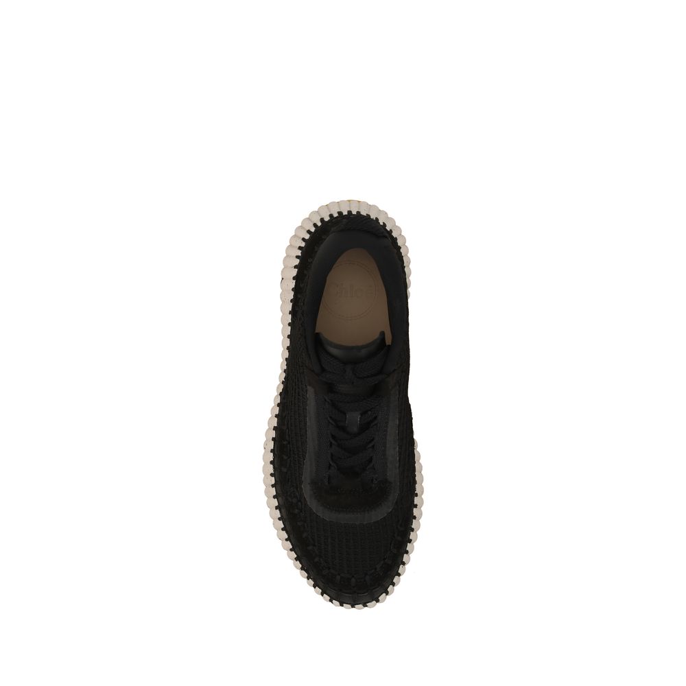 Black Nylon Sneakers