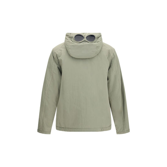 Gray Polyamide Full-Length Jacket