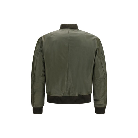 Bicolor Calf Leather Bos Taurus Leather Jacket