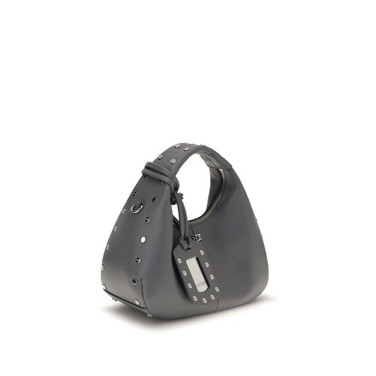 Gray Recycled Leather Handbag
