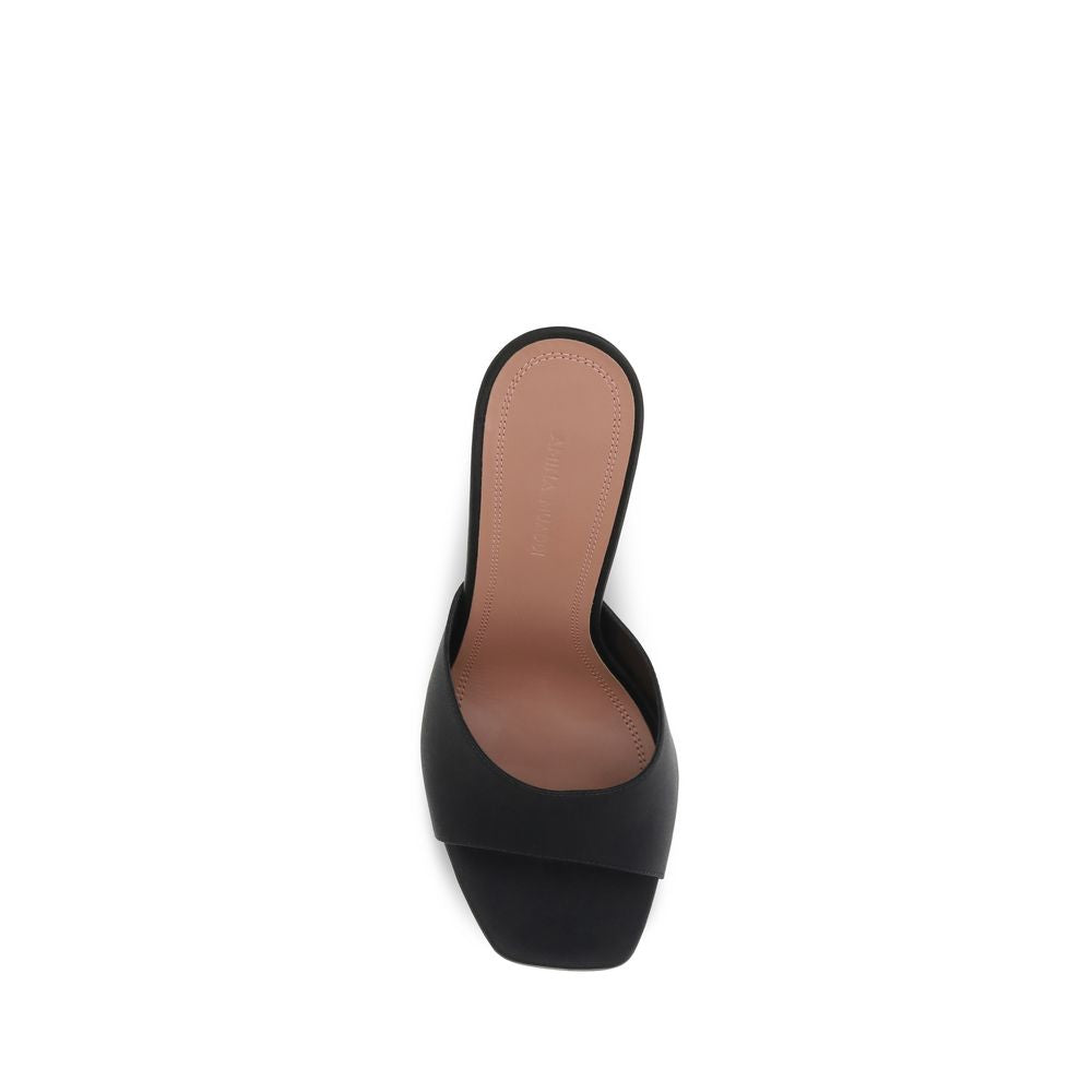 Black Calf Leather Bos Taurus Platform Sandals