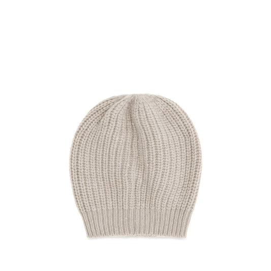 Beige Silk Beanie
