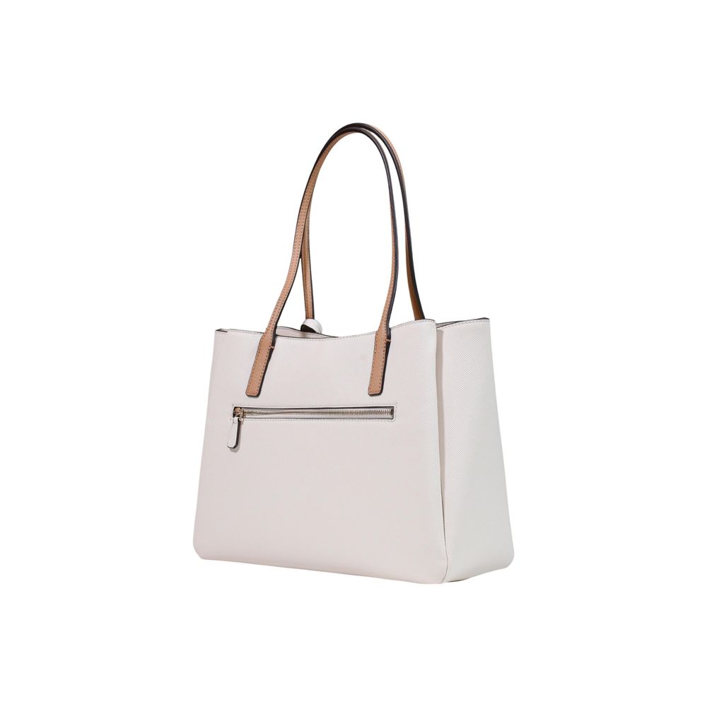 Beige Polyethylene Handbag