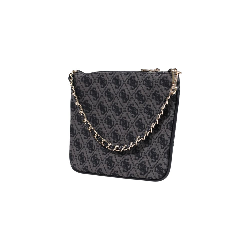 Gray Polyester Handbag