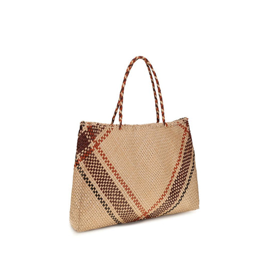 Beige Calf Leather Bos Taurus Handbag