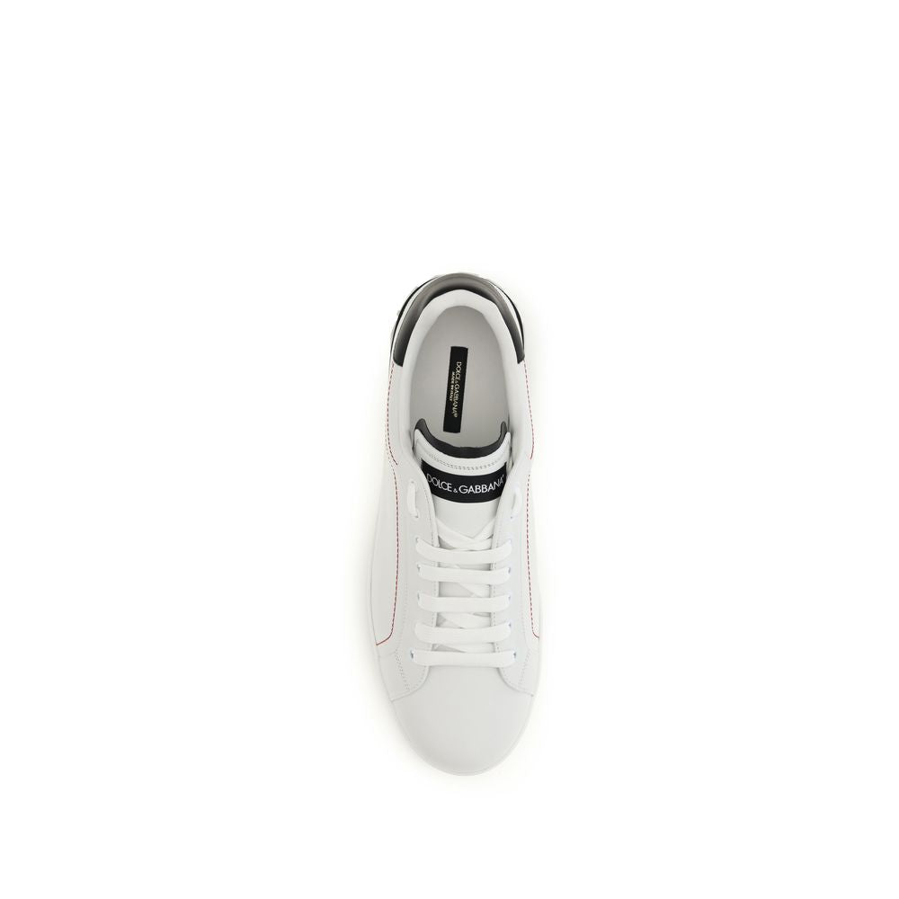White Calf Leather Bos Taurus Low Top Sneakers