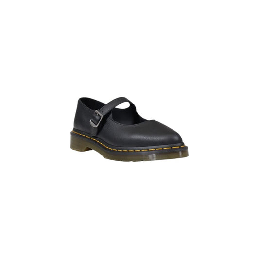 Black Leather Platform Pumps
