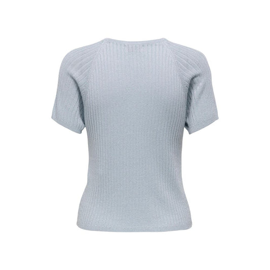 Blue Viscose T-Shirt