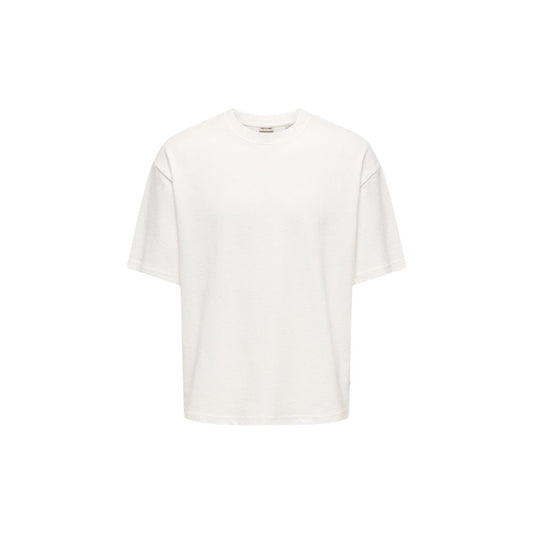 Cream Cotton T-Shirt