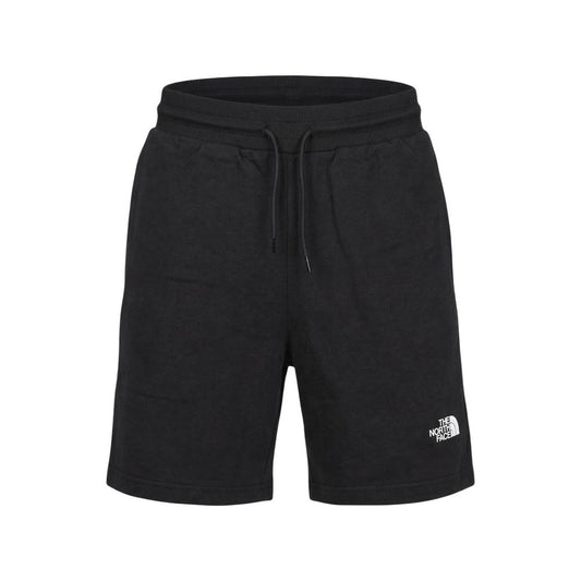 Black Cotton Bermuda Shorts