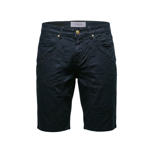 Blue Cotton Bermuda Shorts