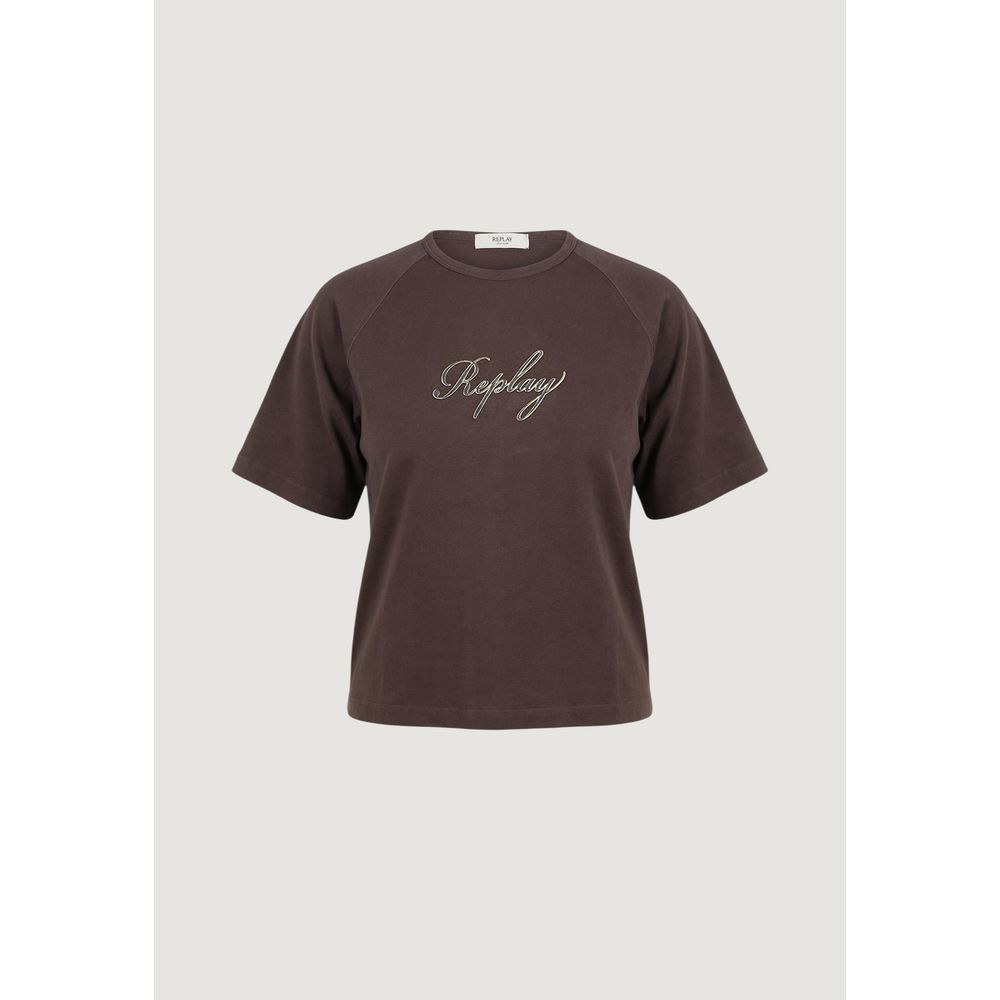 Brown Cotton T-Shirt