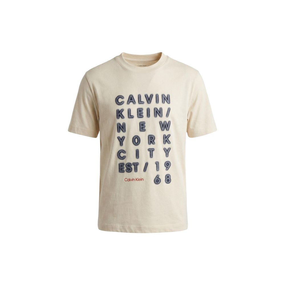 Beige Cotton T-Shirt