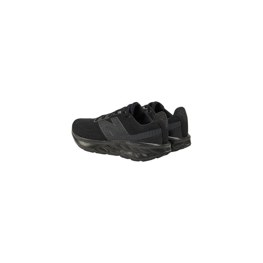 Black Synthetic Athletic Sneakers