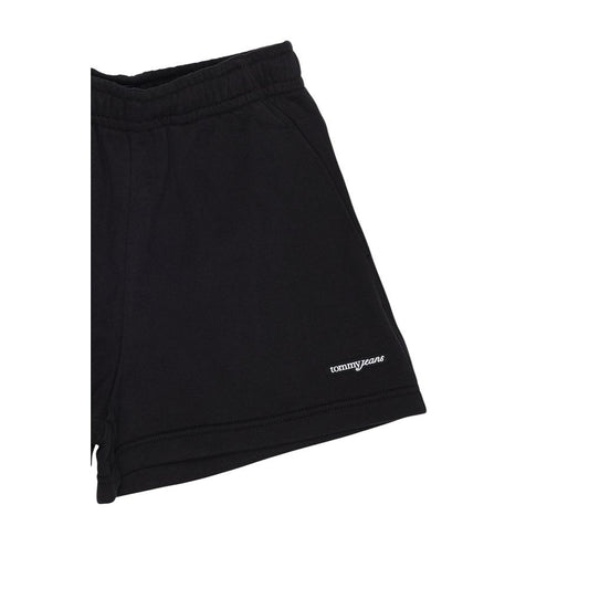 Black Recycled Cotton Short And Mini Shorts