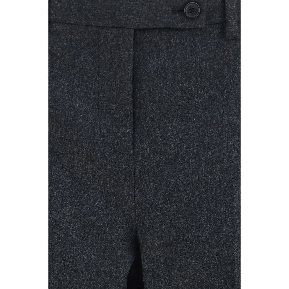 Gray Wool Oves Aries Casual Pants