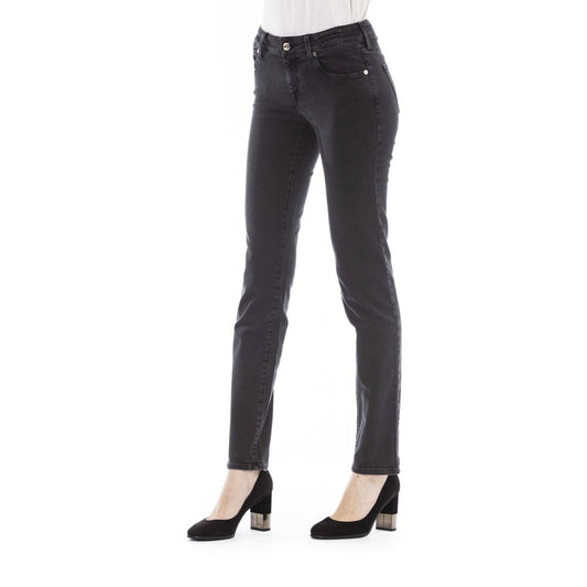 Black Cotton Women Jeans