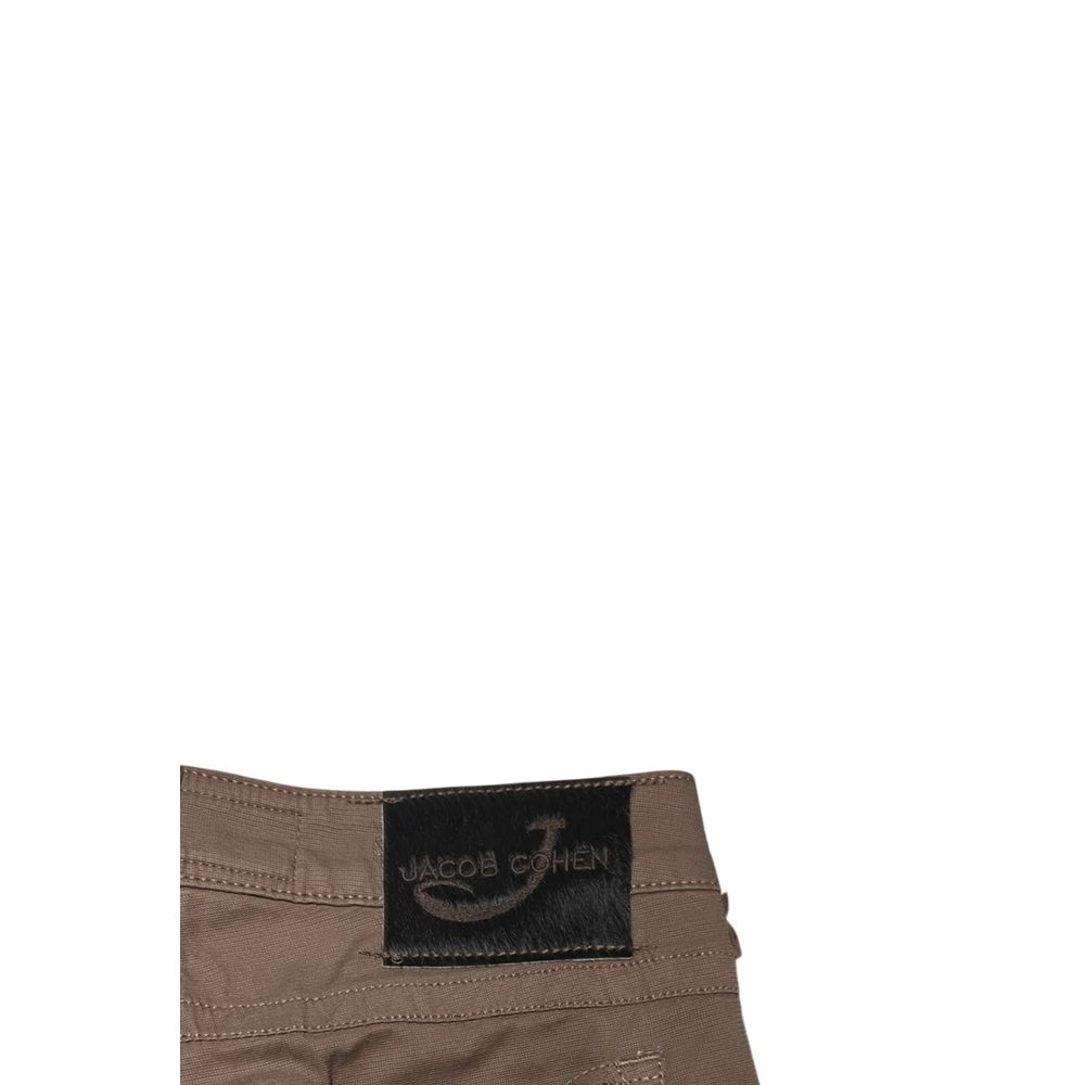 Brown Cotton Women's Pants
