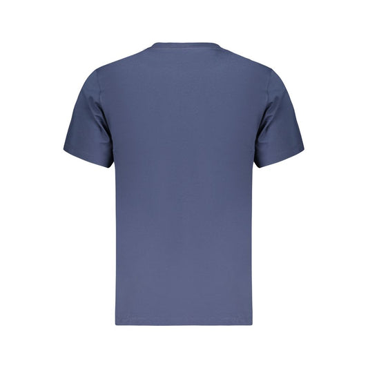 Blue Cotton Men's T-Shirt