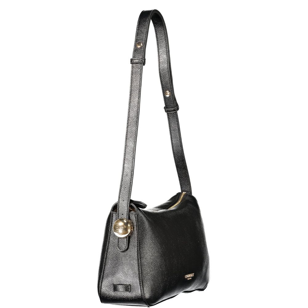 Black Polyurethane Women's Bag