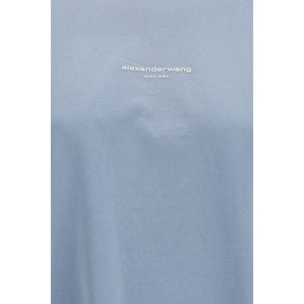 Blue Cotton Long Sleeve T-Shirt