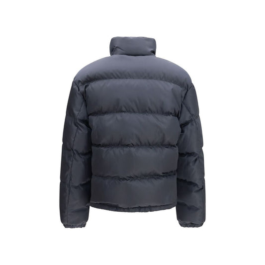 Blue Polyamide Full-Length Jacket