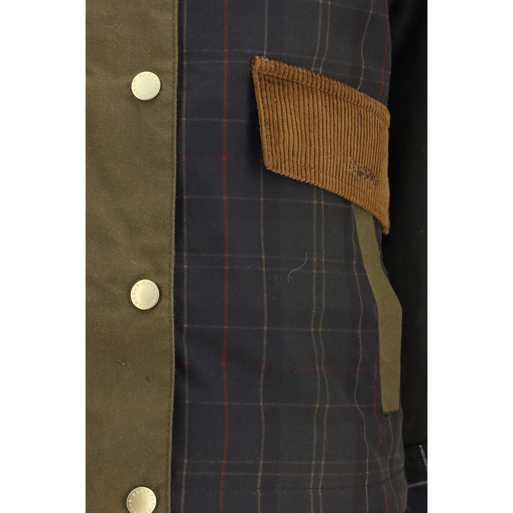Brown Cotton Shell Jacket