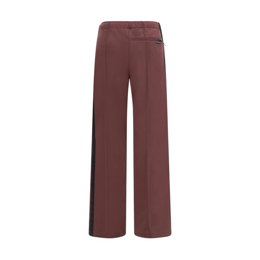 Bordeaux Polyester Athletic Pants