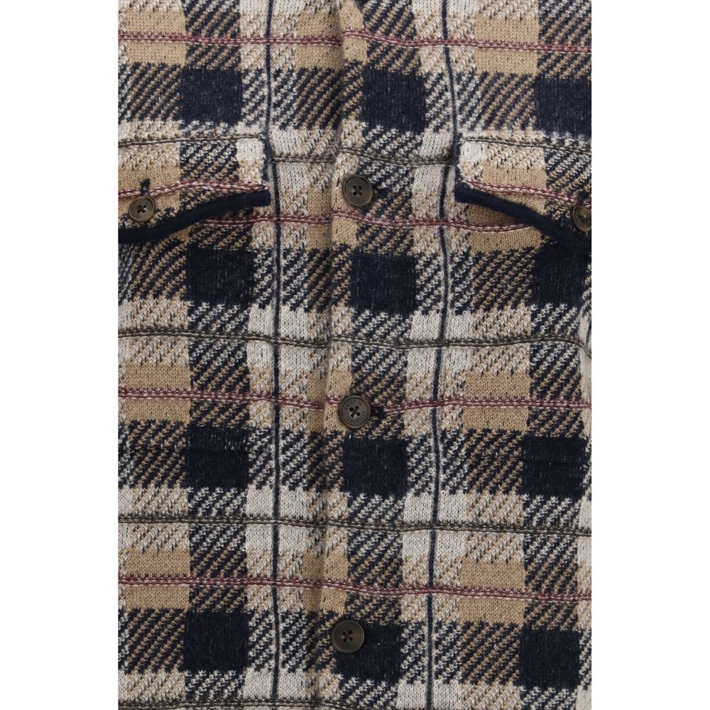 Brown Cashmere Dress Shirt