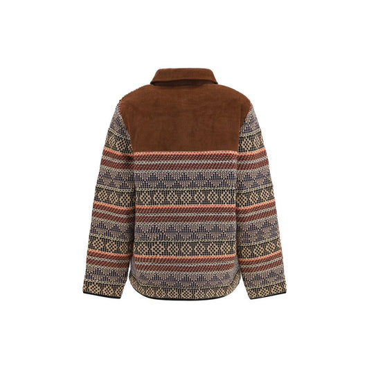 Brown Wool Oves Aries Full-Length Jacket