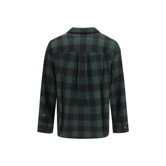 Bicolor Wool Oves Aries Pattern Shirt
