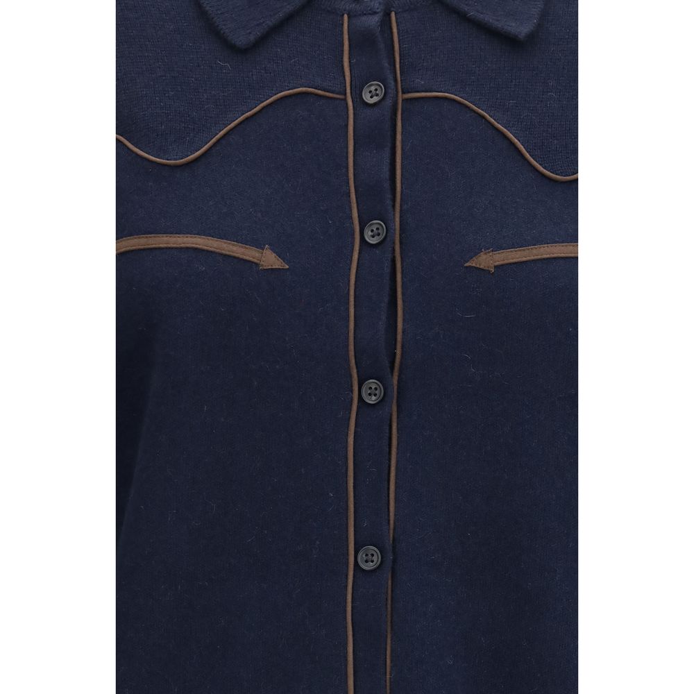 Blue Cashmere Shirt