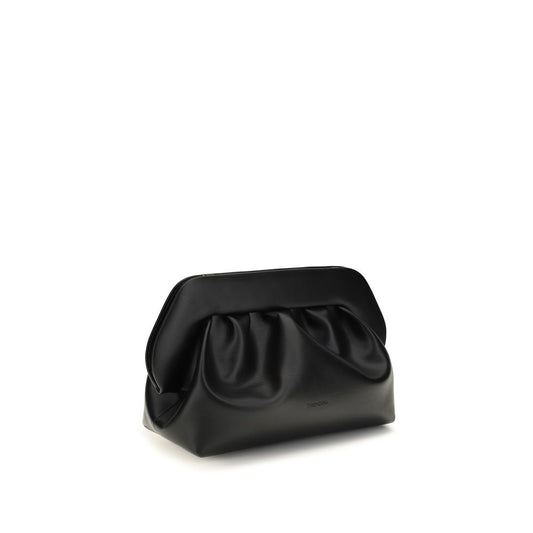 Black Vegan Leather Clutch Bag