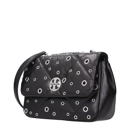 Black Leather Crossbody Bag
