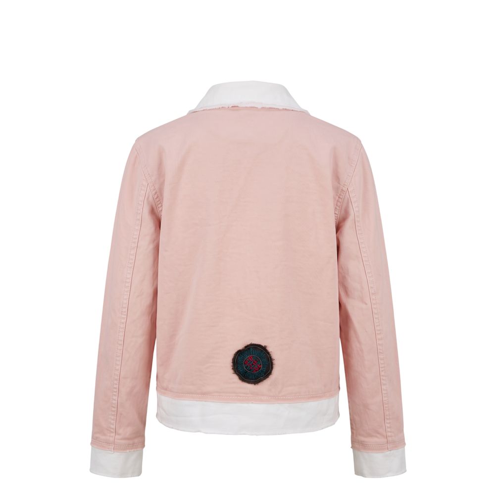 Pink Cotton Women's Jacket