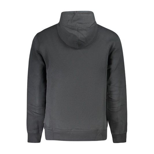 Black Cotton Men's Sweatshirt
