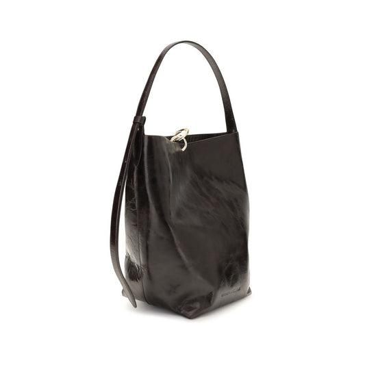 Black Calf Leather Bos Taurus Backet Bag