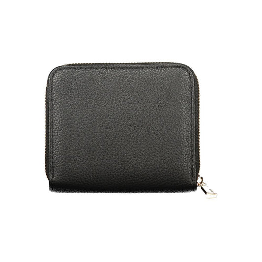 Black Polyurethane Women's Wallet