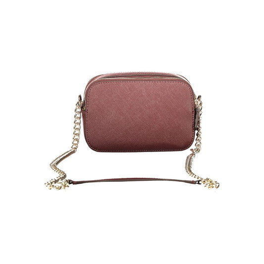 Brown Polyurethane Women's Bag
