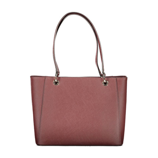 Brown Polyurethane Women's Bag