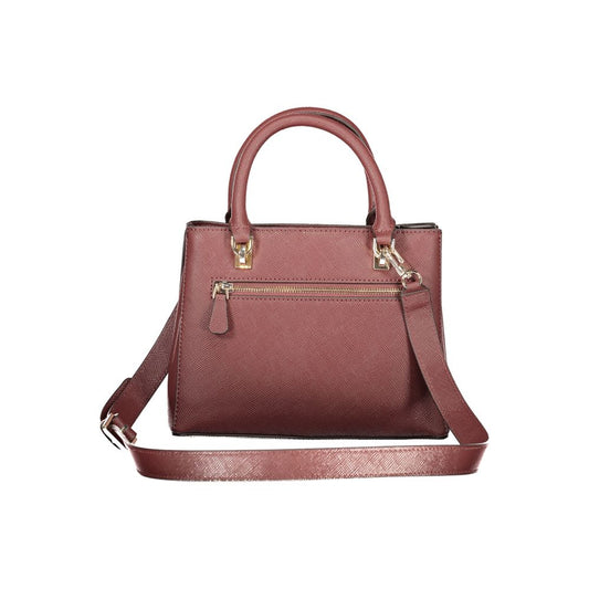 Brown Polyurethane Women's Bag