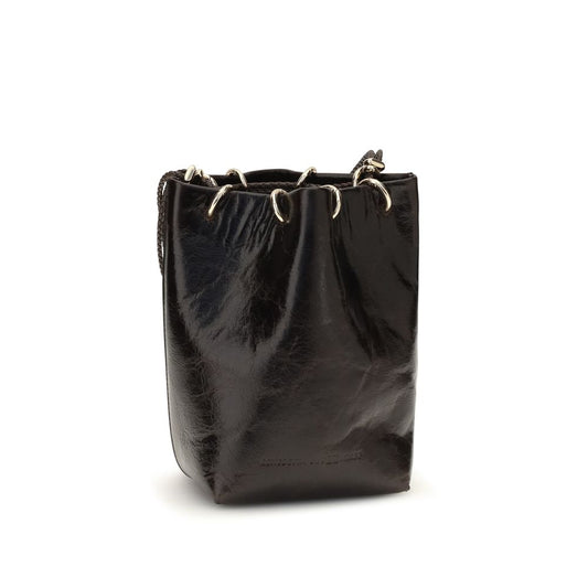 Black Calf Leather Bos Taurus Backet Bag