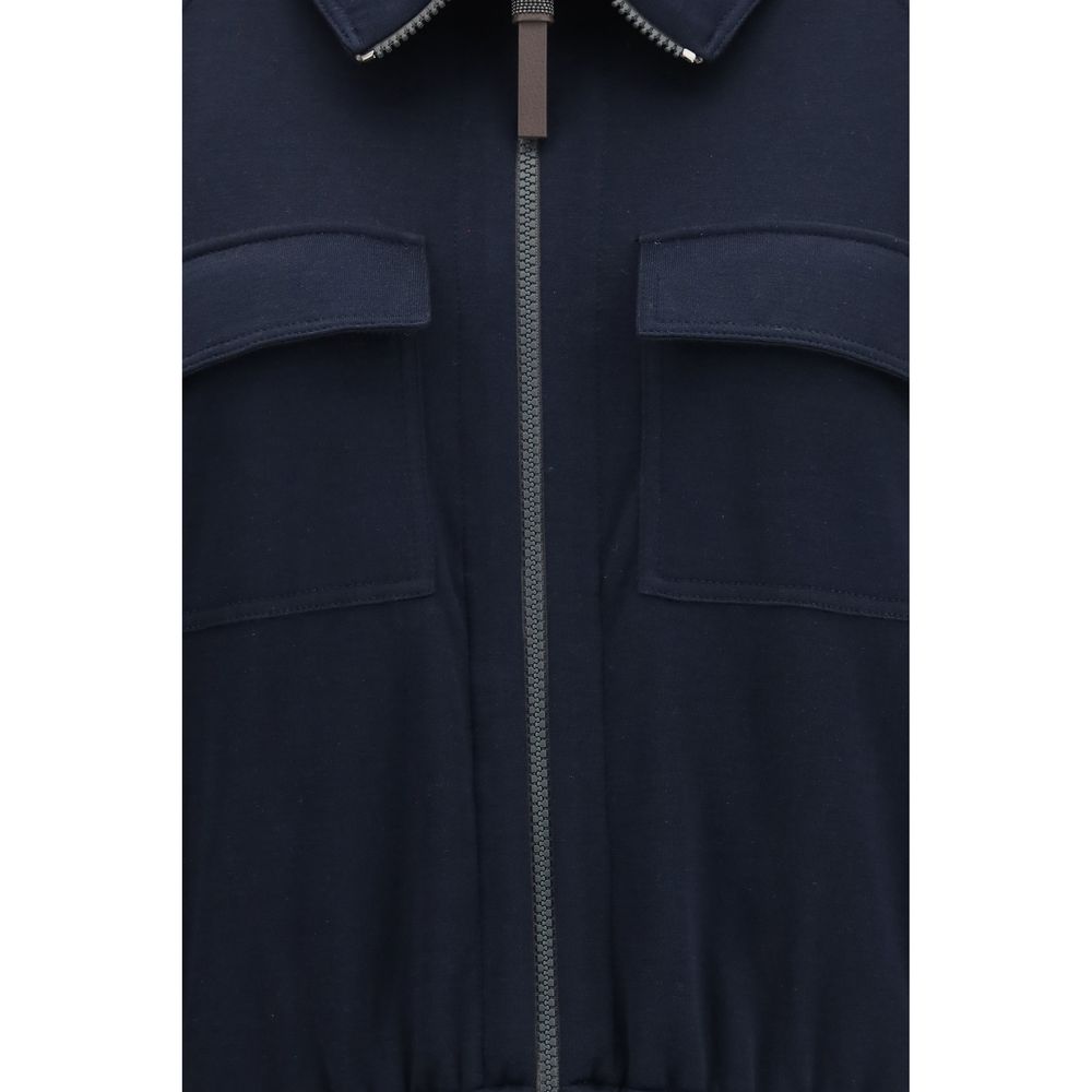 Blue Cotton Sweatshirt