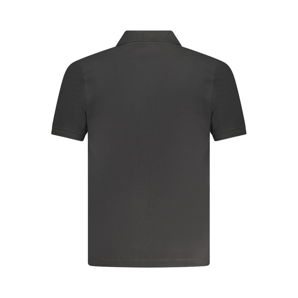 Black Cotton Men's Polo Shirt